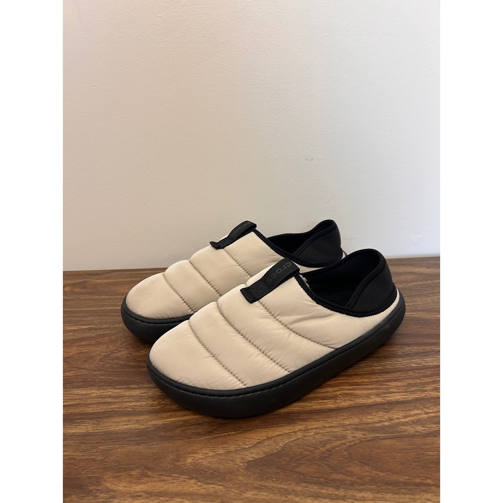 Crocs Neo Puff Lined Slipper Bone Black Quilted M9 W11 210706
